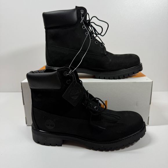 NIB • TIMBERLAND PREMIUM 6 IN BLACK WATERPROOF BOOT Size: 9 - Picture 2 of 8
